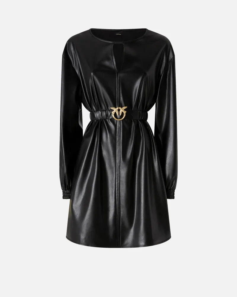 Pinko SFUMATO ABITO TESSUTO SPALMATO FW25