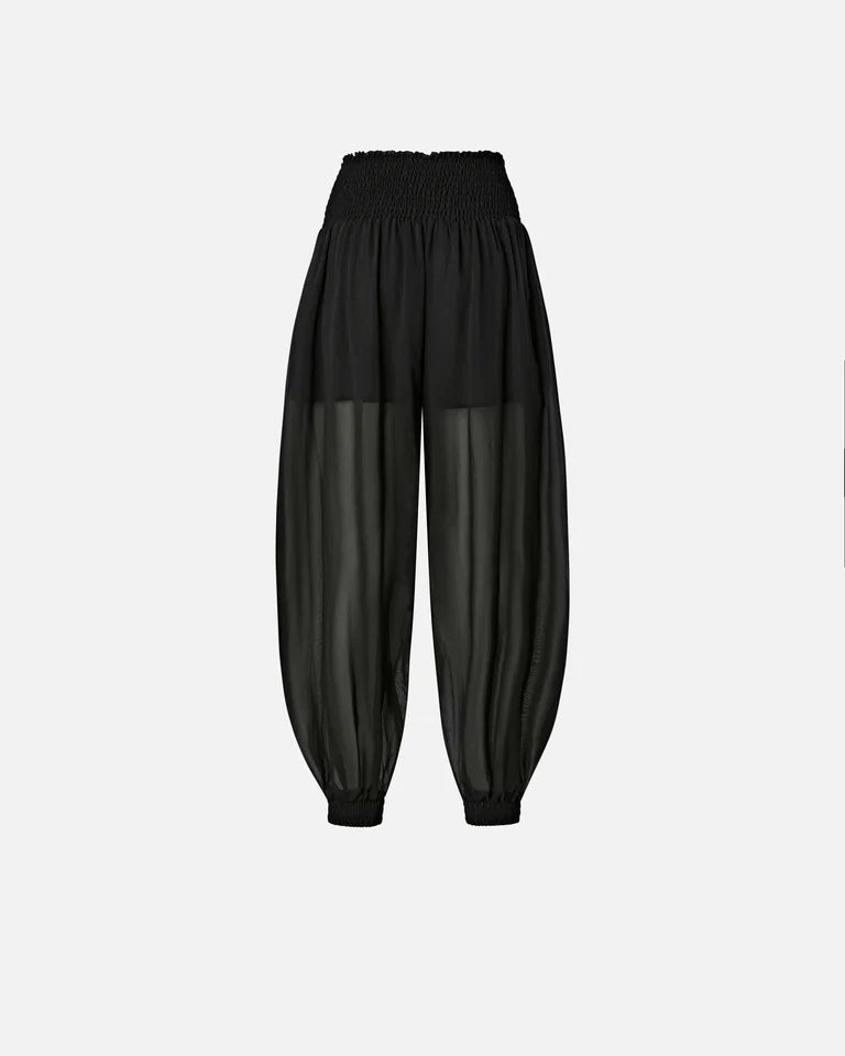 PINKO BORE PANTALONE VOILE VISCOSA SS26