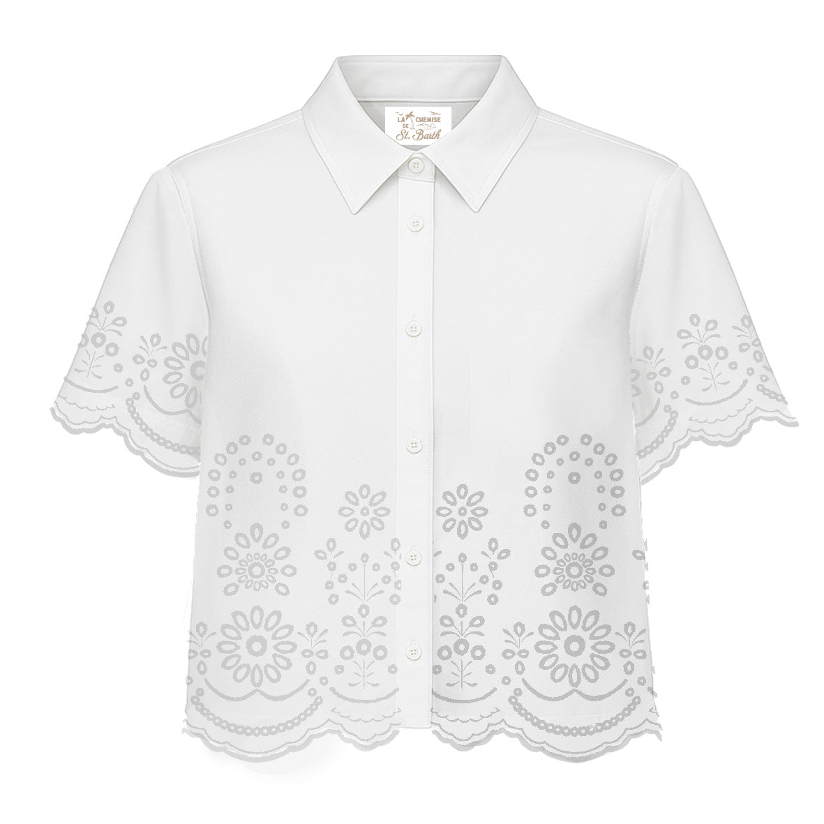 MC2 SAINT BARTH Blusa cropped CEM0001-01315L