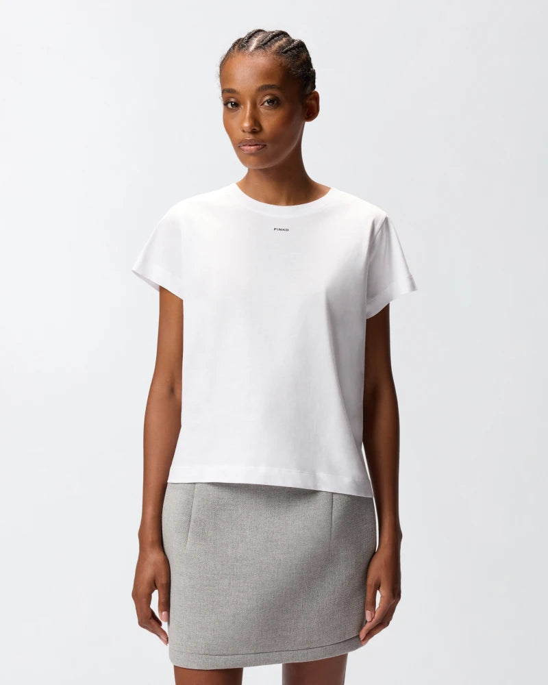 Pinko BASICO T-SHIRT JERSEY LOGO PINKO FW25