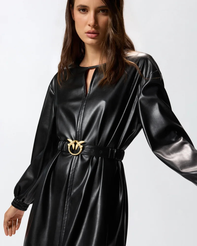 Pinko SFUMATO ABITO TESSUTO SPALMATO FW25