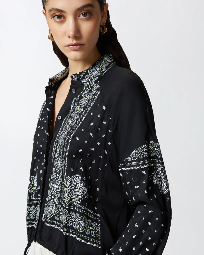 Pinko CLOCKS CAMICIA TWILL STAMPA 25