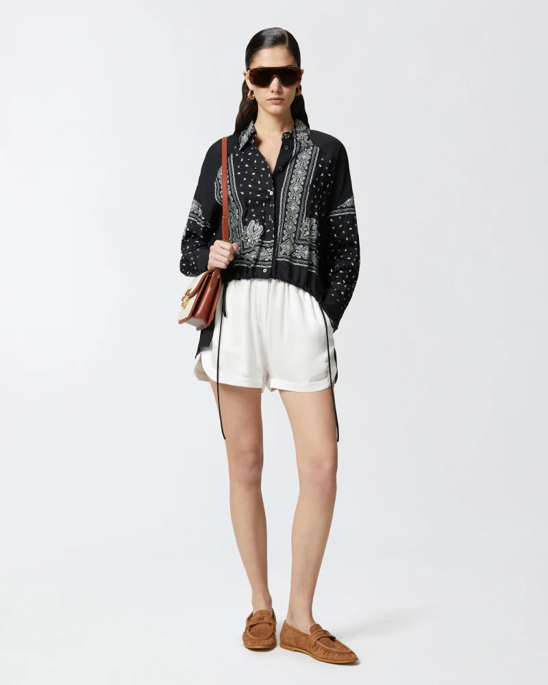Pinko CLOCKS CAMICIA TWILL STAMPA 25