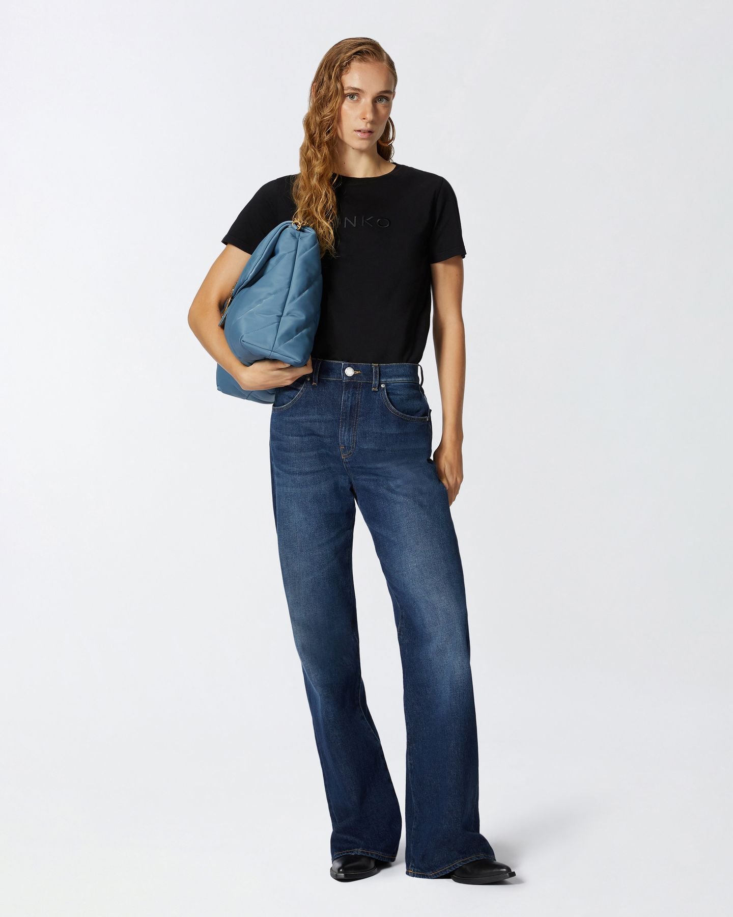Pinko START T-SHIRT JERSEY OLD WASH 24.25