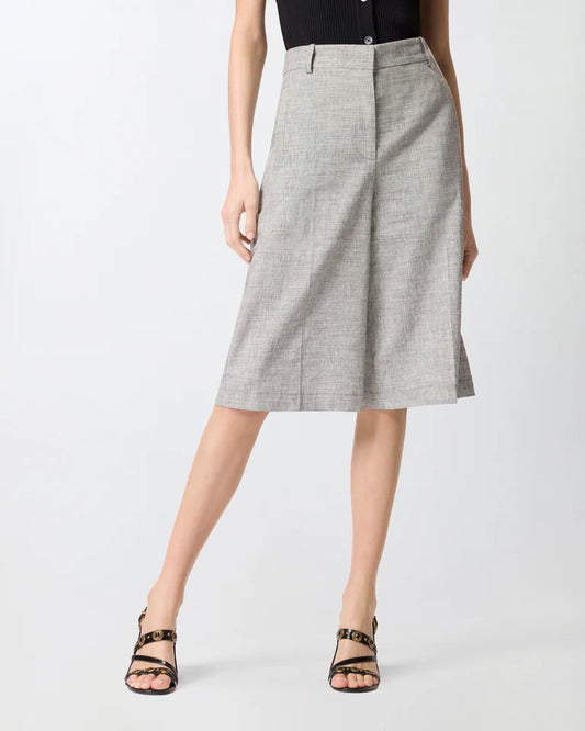 PINKO ANGERA BERMUDA FIAMMATO LINO COTONE SS26