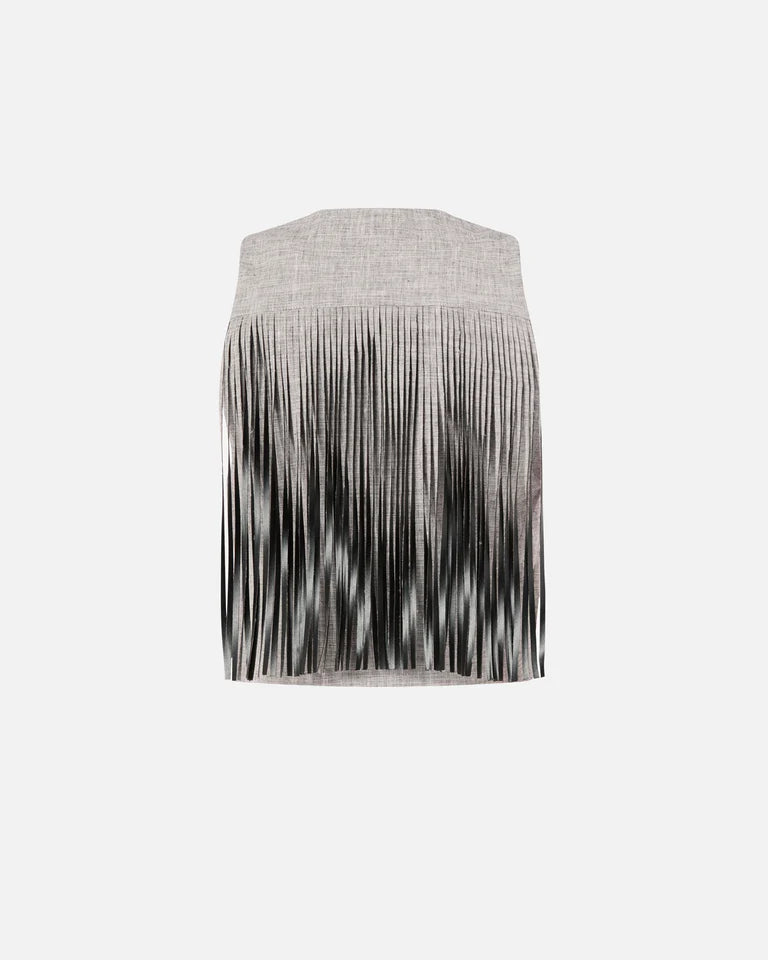 Pinko BORETTO GILET FIAMMATO LINO COTONE SS26