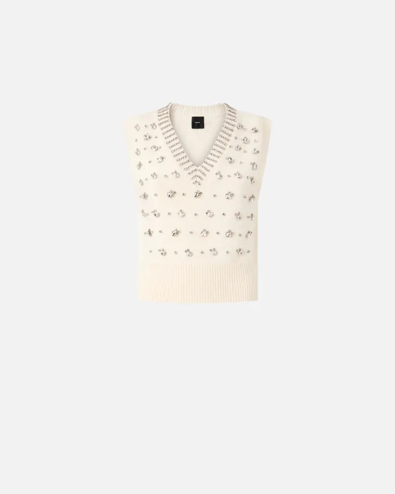 Pinko PONZIANE GILET MAXI RIB LANA N FW25