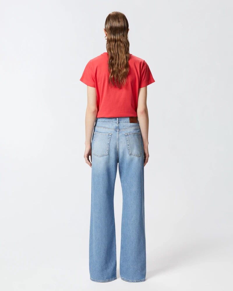 Pinko WANDA WIDE LEG DENIM SOFT TOUCH 25
