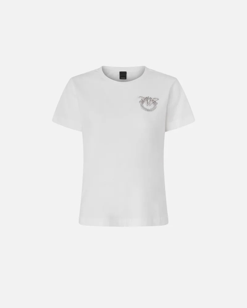Pinko NAMBRONE T-SHIRT JERSEY RICAMO FW25
