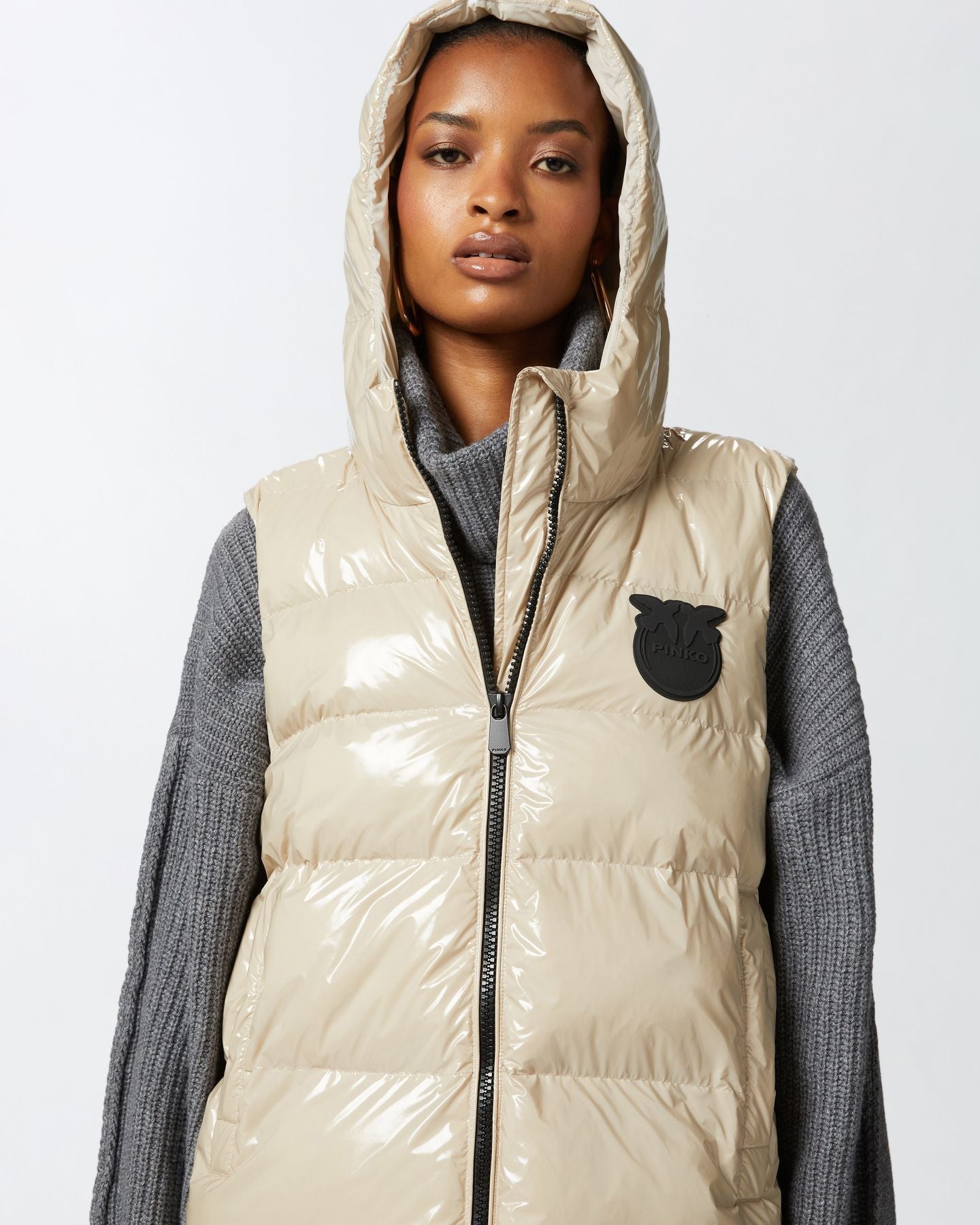 Pinko GRAFFETTA GILET CRYSTAL NYLON 24.25