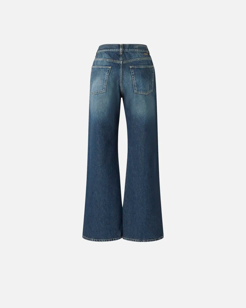 Pinko WANDA WIDE LEG SOFT OCEAN DENIM FW25