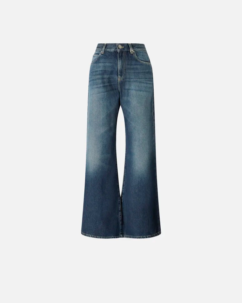 Pinko WANDA WIDE LEG SOFT OCEAN DENIM FW25