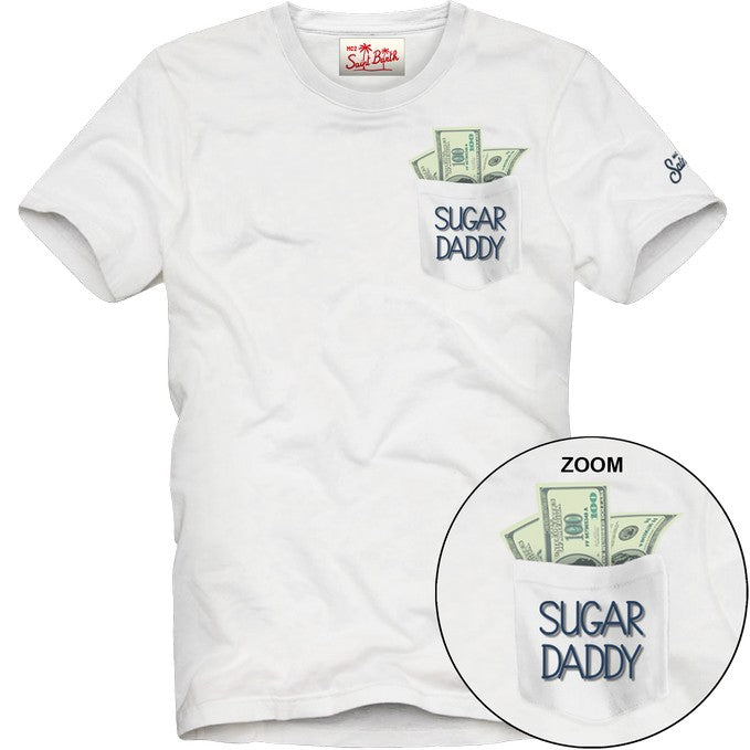 MC2 SAINT BARTH T-shirt con taschino e stampa AUS0001-04394L