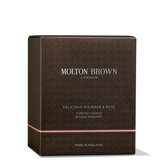 MOLTON BROWN 1-wick candle DELICIOUS RHUBARB & ROSE candle