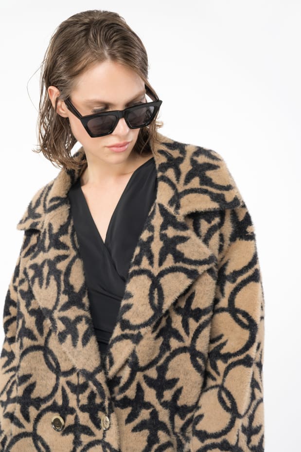 Pinko TORO CAPPOTTO SIMILPELLICCIA