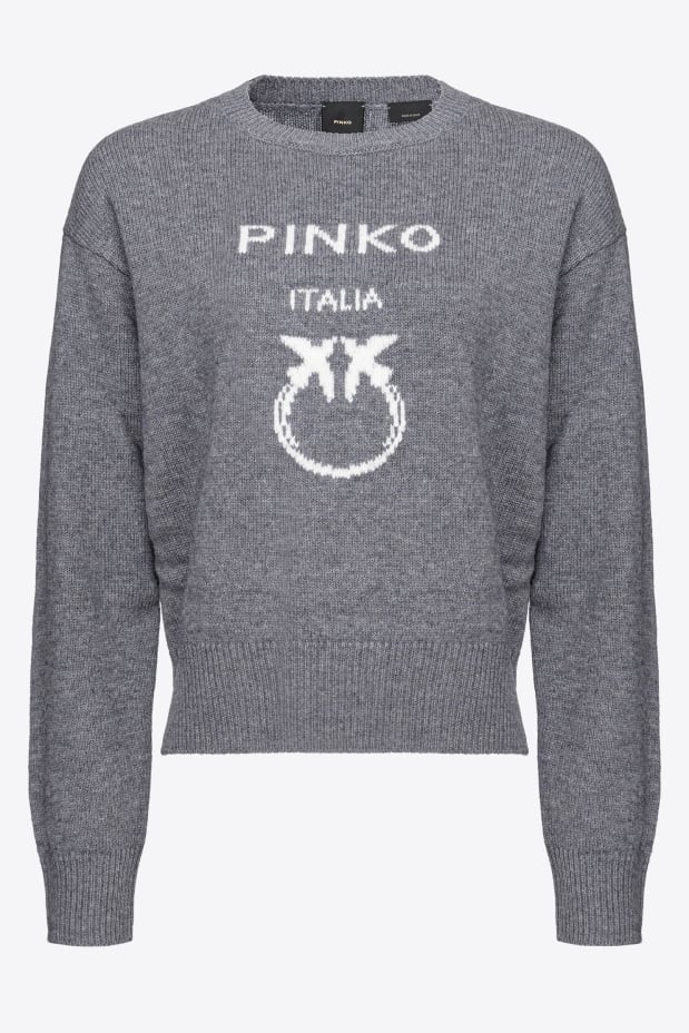 Pinko BURGOS MAGLIA 100%LANA LOGO