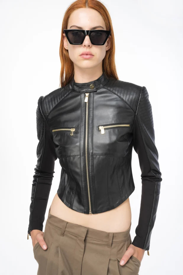 Pinko BATMAN BIKER PELLE BIMATERIALE
