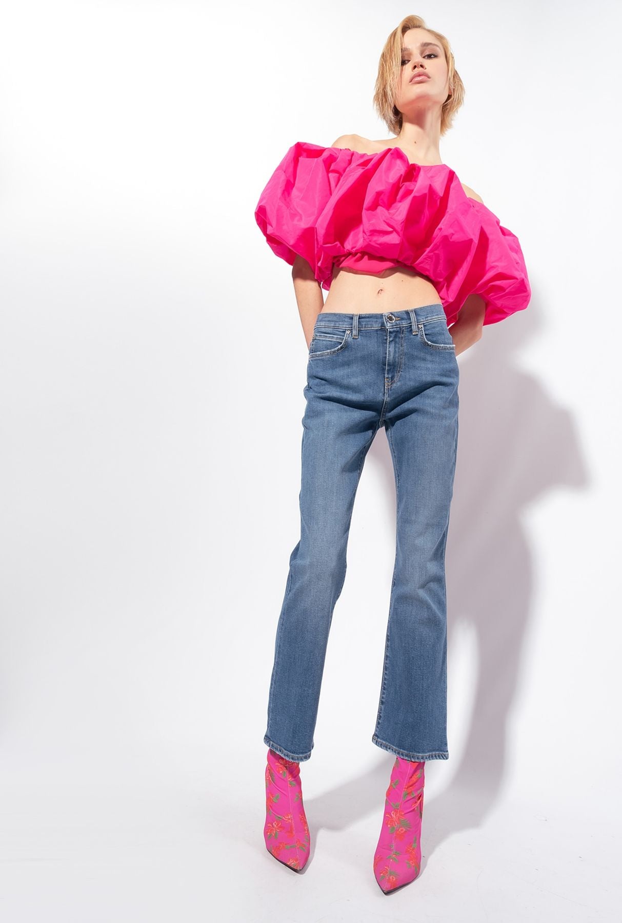 Pinko BRENDA BOOTCUT DENIM BLUE STRECH