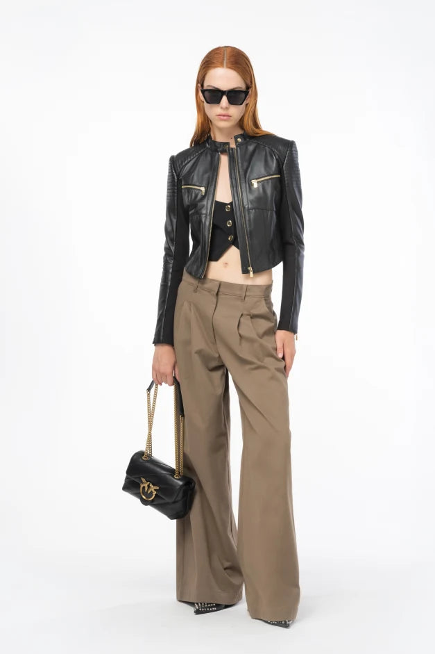 Pinko BATMAN BIKER PELLE BIMATERIALE