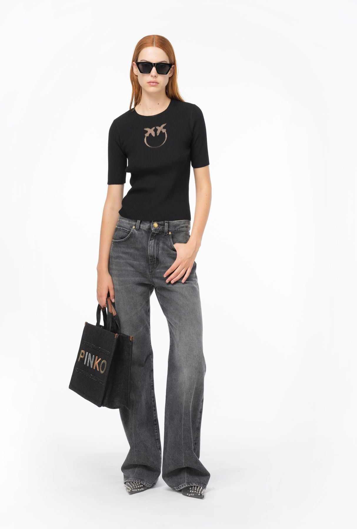 Pinko TRITONE MAGLIA LANA LOGO