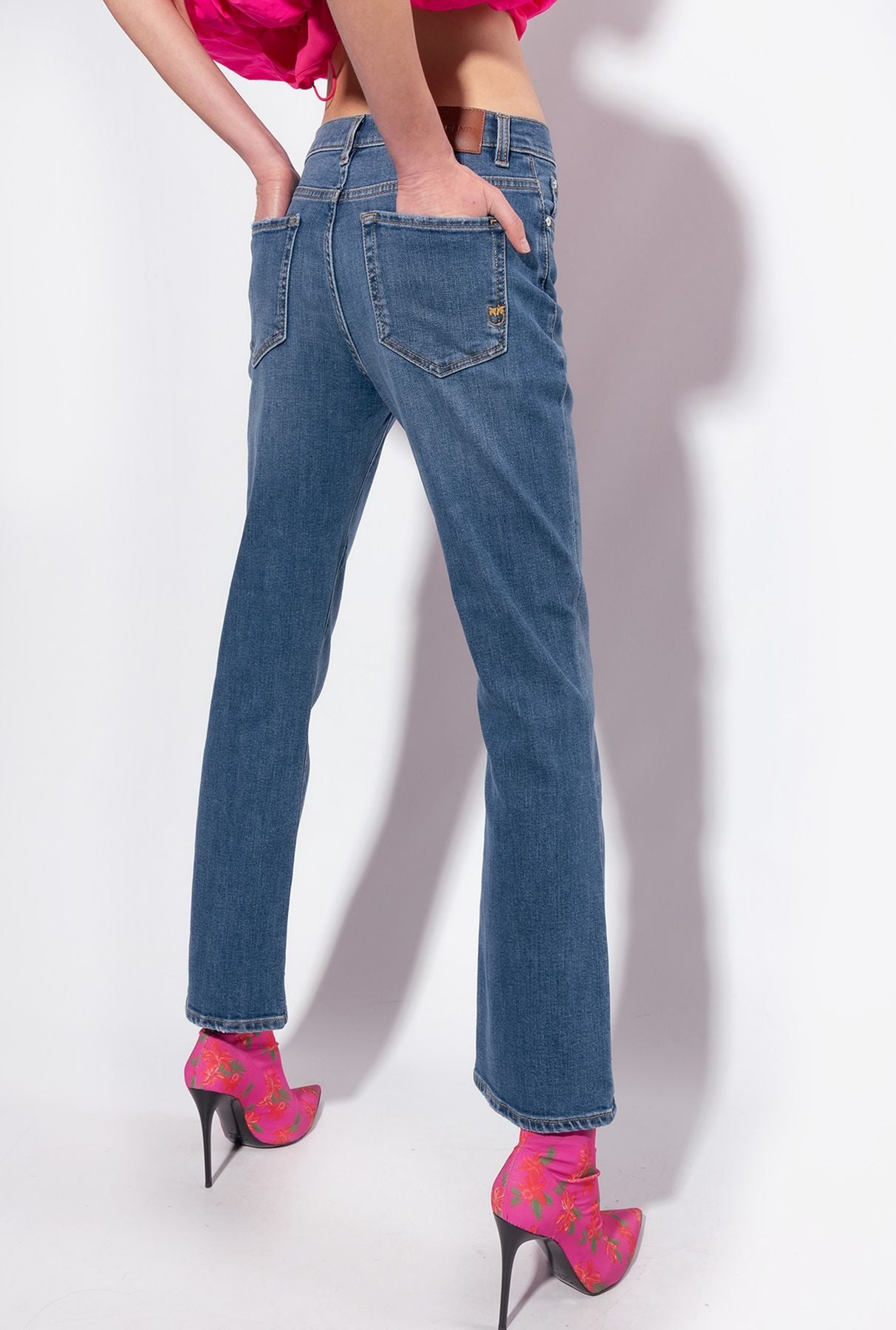 Pinko BRENDA BOOTCUT DENIM BLUE STRECH
