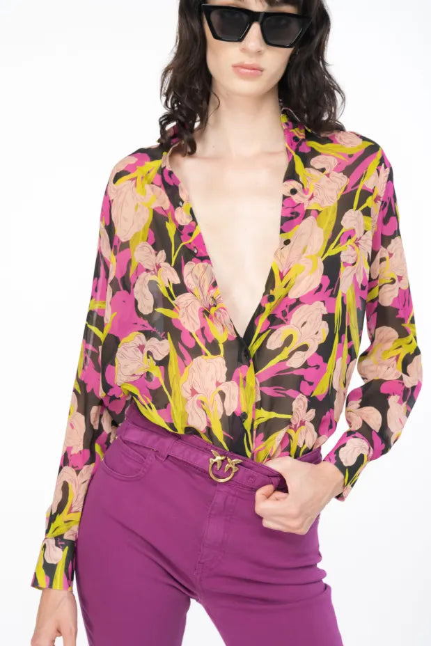 Pinko SMORZARE CAMICIA GEORGETTE STAMPA