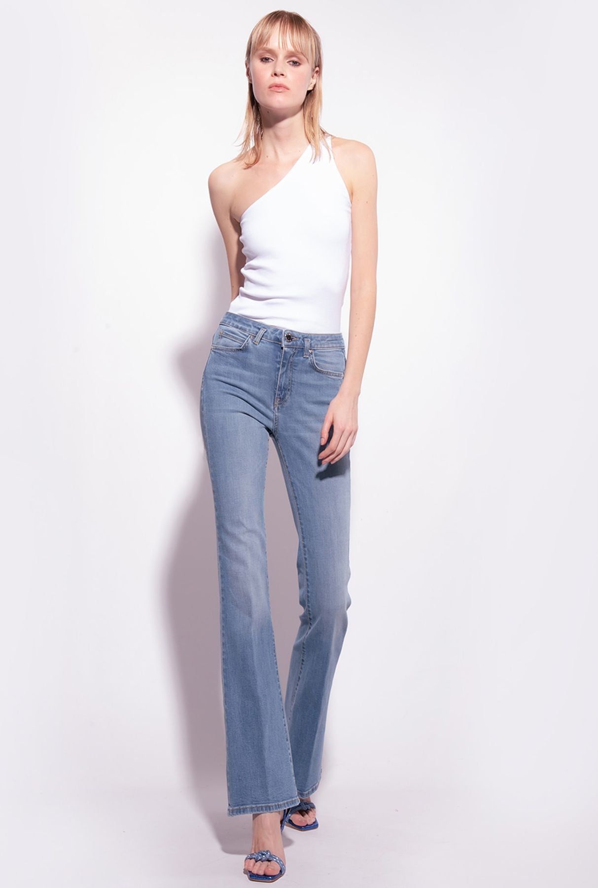 Pinko FLORA FLARE DENIM BLUE STRETCH