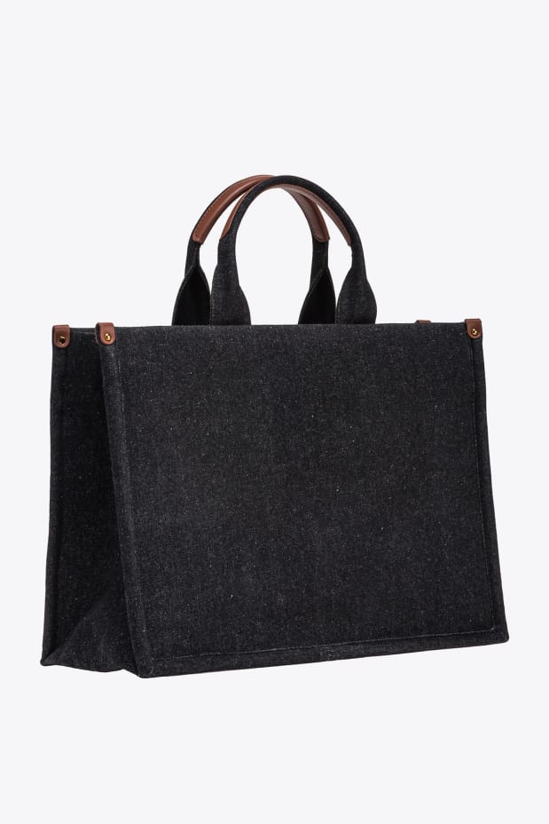 Pinko SHOPPER DENIM RICAMO LOGO