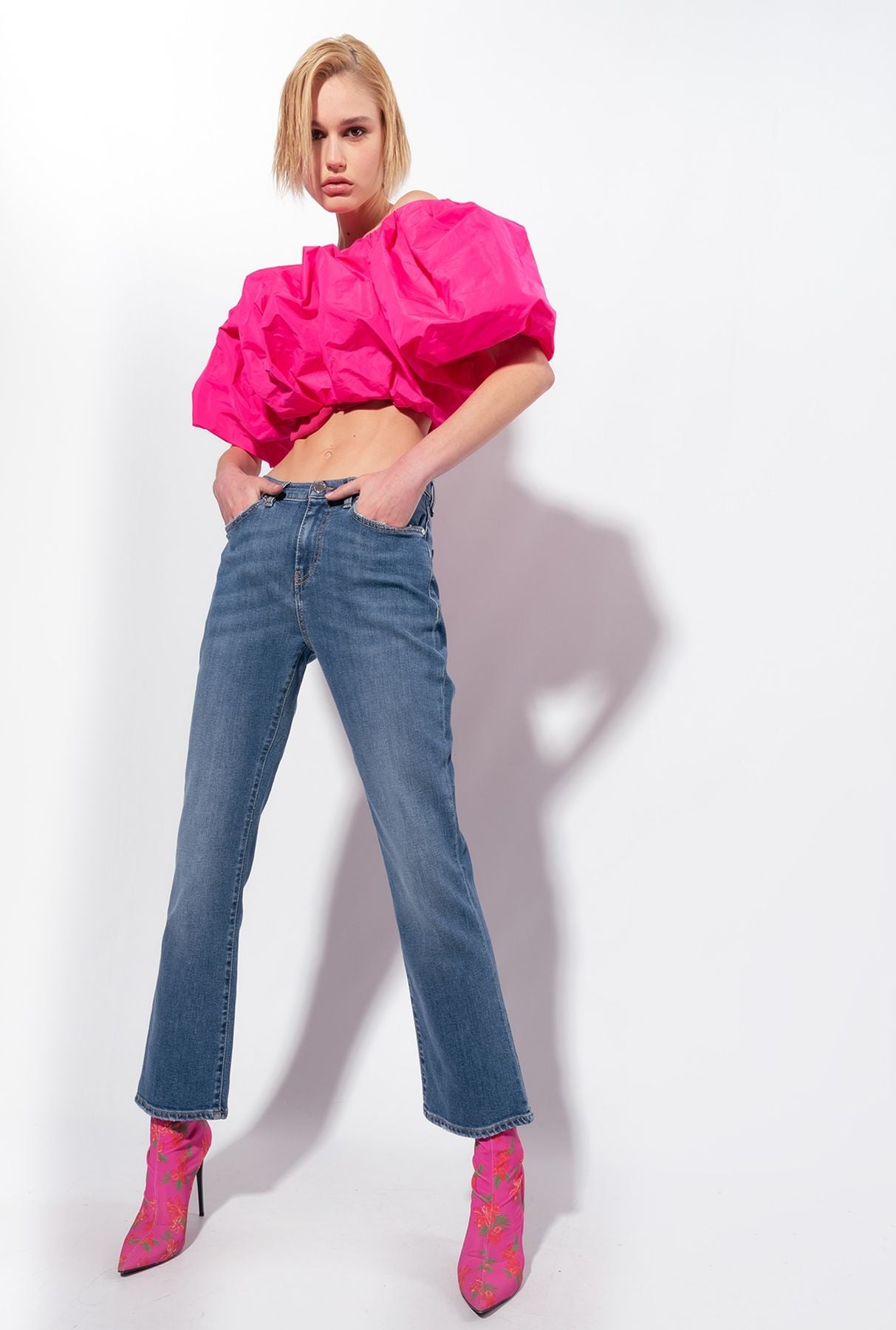 Pinko BRENDA BOOTCUT DENIM BLUE STRECH