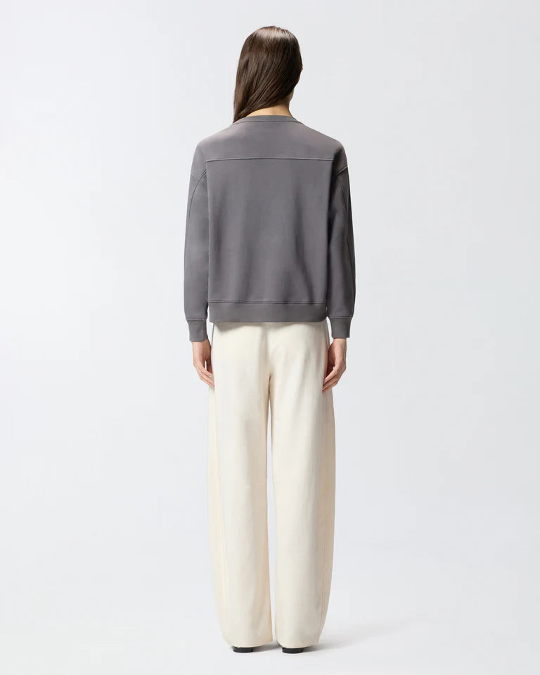 PINKO  NELLY MAGLIA FELPA RICAMO LOGO SS26