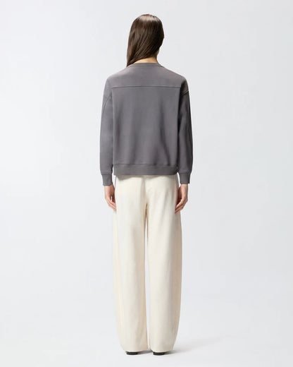 PINKO  NELLY MAGLIA FELPA RICAMO LOGO SS26