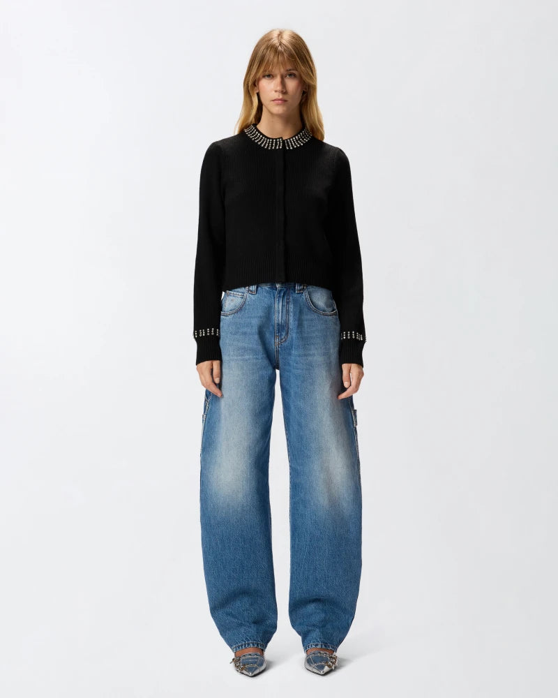 Pinko  SPEZZINO CARDIGAN BLEND WS STR FW25