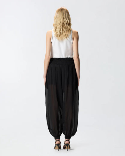 PINKO  BORE PANTALONE VOILE VISCOSA  SS26