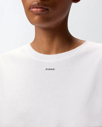 Pinko BASIC T-SHIRT JERSEY LOGO PINKO FW25