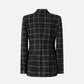 Pinko  GINEVRA GIACCA CHECK TINTO FIL FW25