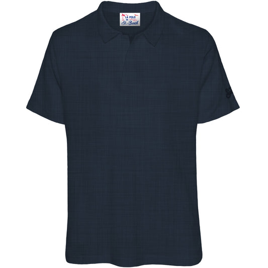 MC2 SAINT BARTH Leinen-Jersey-Polo FRS0001-00119L