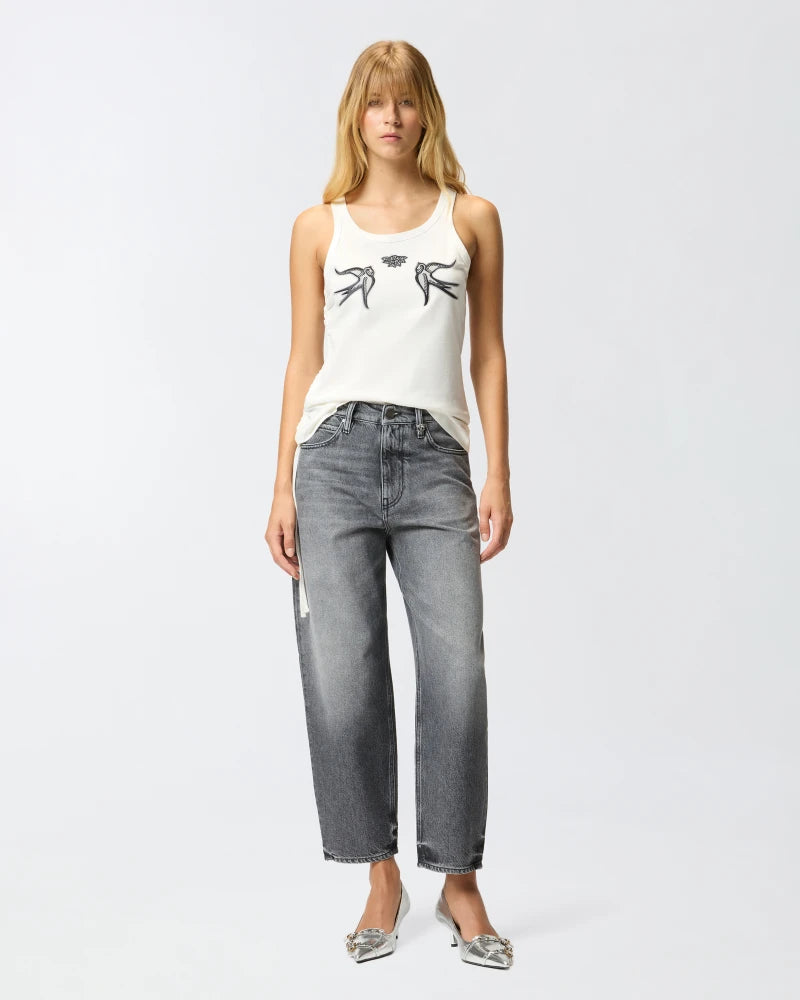 Pinko  ESTELLE EGG MOONLIGHT GRAY DENIM FW25