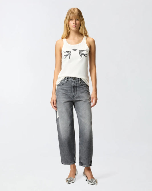 Pinko  ESTELLE EGG MOONLIGHT GRAY DENIM FW25