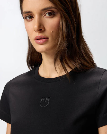 Pinko  BUSSOLOTTO T-SHIRT JERSEY PATCH SS26