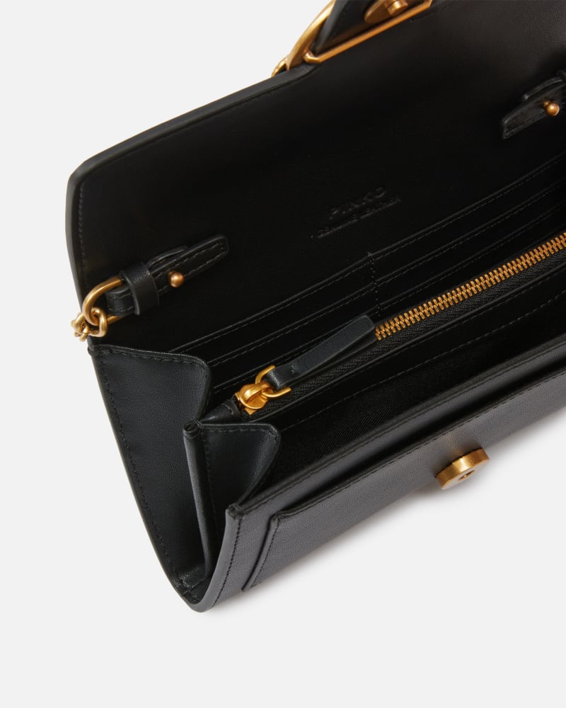 Pinko  LOVE ONE WALLET C VITELLO SETAETA FW25