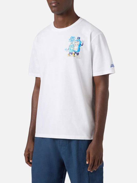 MC2 SAINT BARTH T-shirt con stampa frontale e posteriore PRL0002-04359L