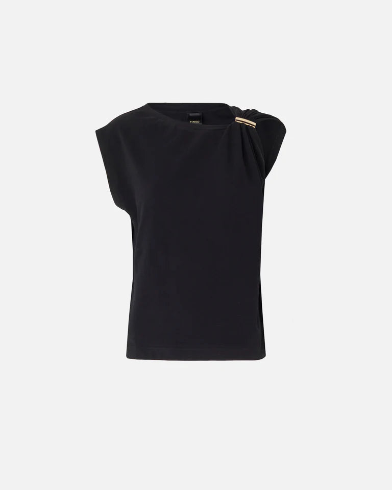 Pinko  MELODY MAGLIA JERSEY COTONE STRETCH SS26