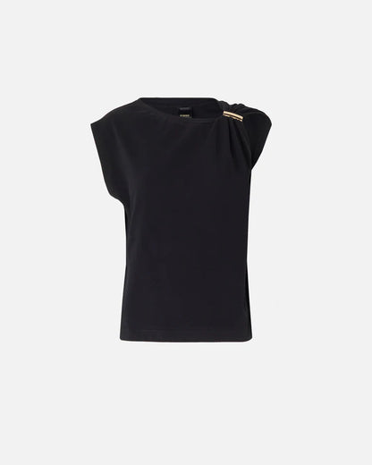 Pinko  MELODY MAGLIA JERSEY COTONE STRETCH SS26
