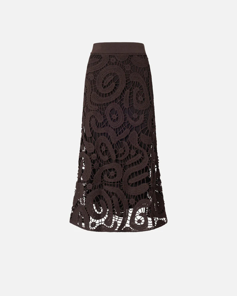 Pinko  MAESTRALE GONNA CROCHET GEOMETRIC SS26