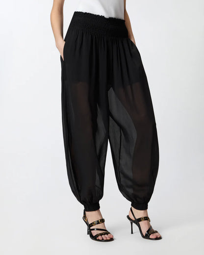 PINKO  BORE PANTALONE VOILE VISCOSA  SS26