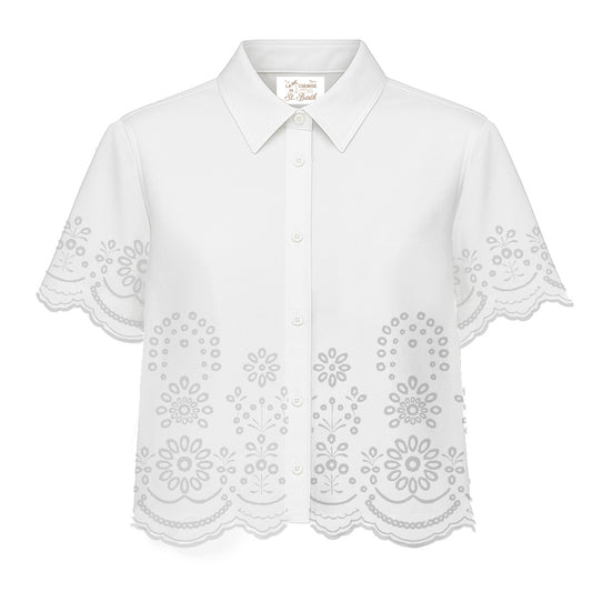 MC2 SAINT BARTH Blusa cropped CEM0001-01315L