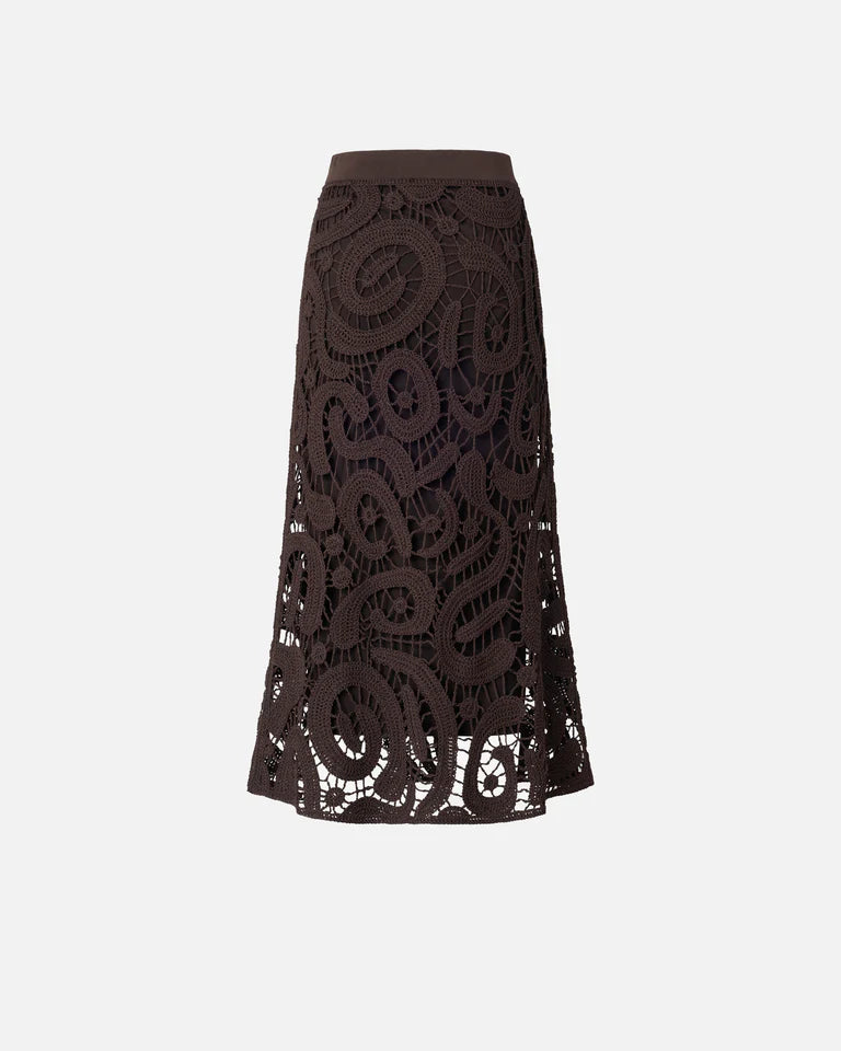Pinko  MAESTRALE GONNA CROCHET GEOMETRIC SS26