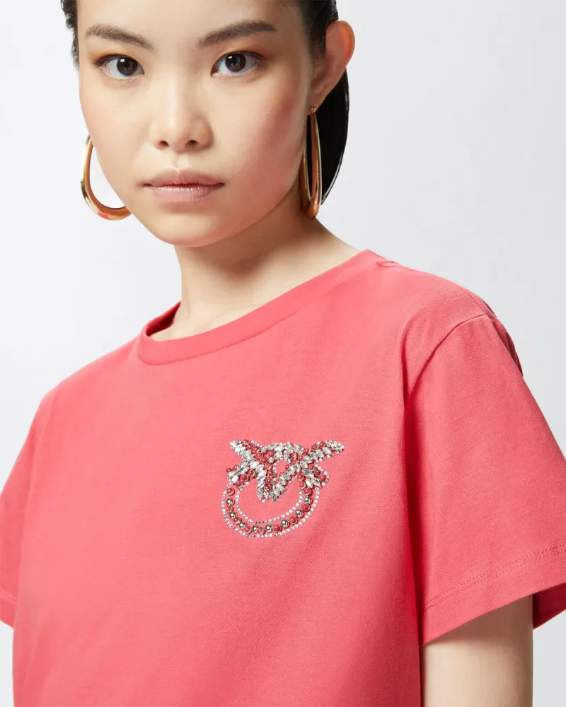 Pinko  NAMBRONE T-SHIRT JERSEY LOGO  25