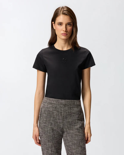 Pinko  BUSSOLOTTO T-SHIRT JERSEY PATCH SS26