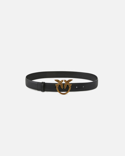 PINKO LOVE BERRY H3 BELT CALF LEATHER SET 24.25